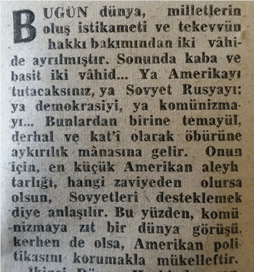 Türk Sağı'nın İflah Olmaz Amerikancılığı 7