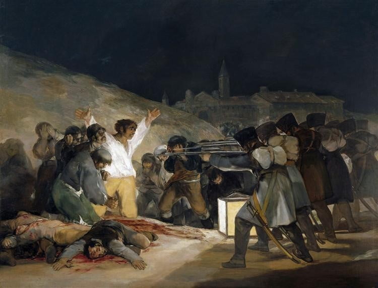 Francisco de Goya 3 Mayis 1808 Madrid Savunucularinin Infazi