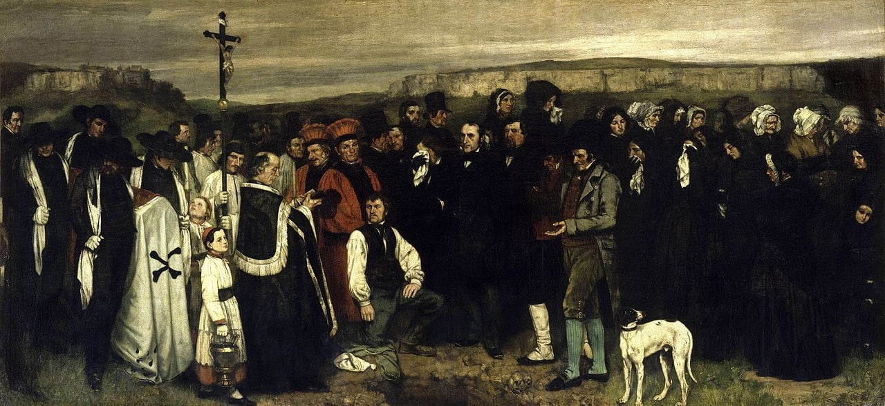 Gustave Courbet Ornanstaki Cenaze