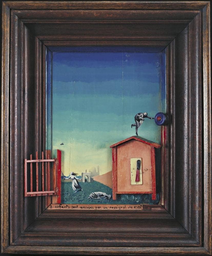 Freud'un Teorilerinin Sanattaki İzleri Max Ernst Two Children Are Threatened by a Nightingale min