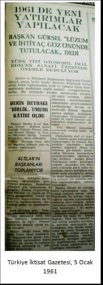 Turkiye Iktisat Gazetesi 5 Ocak 1961 min