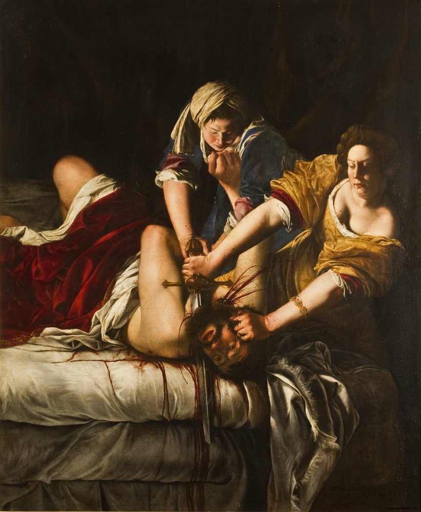 Sanatta Kadına Bakış ve Düzene Başkaldıran Ressam Artemisia Judith Holofernesi Olduruyor 2 min