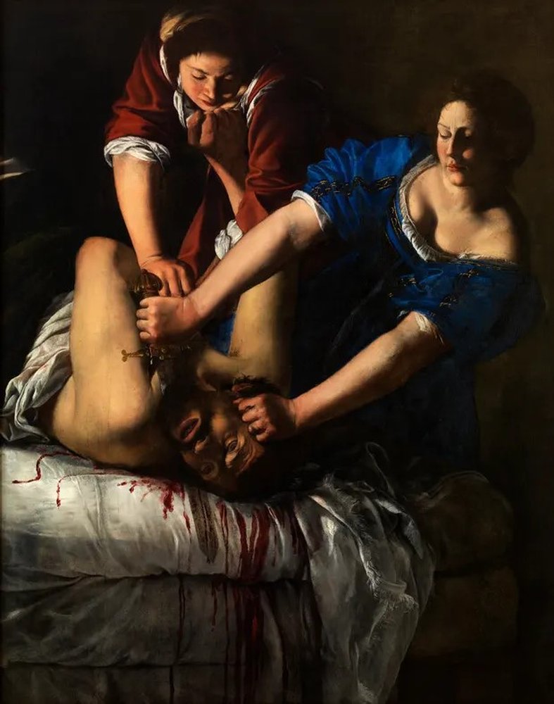 Sanatta Kadına Bakış ve Düzene Başkaldıran Ressam Artemisia Judith Holofernesi Olduruyor min