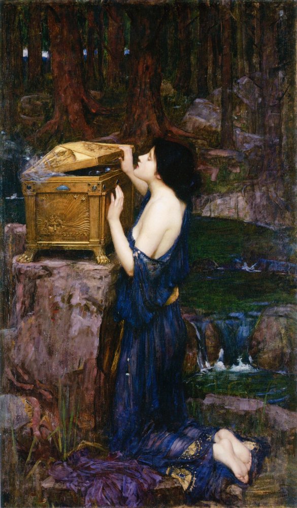 Pandora'nın Kutusu'ndan Çıkanlar Pandora 5 John William Waterhouse min 1