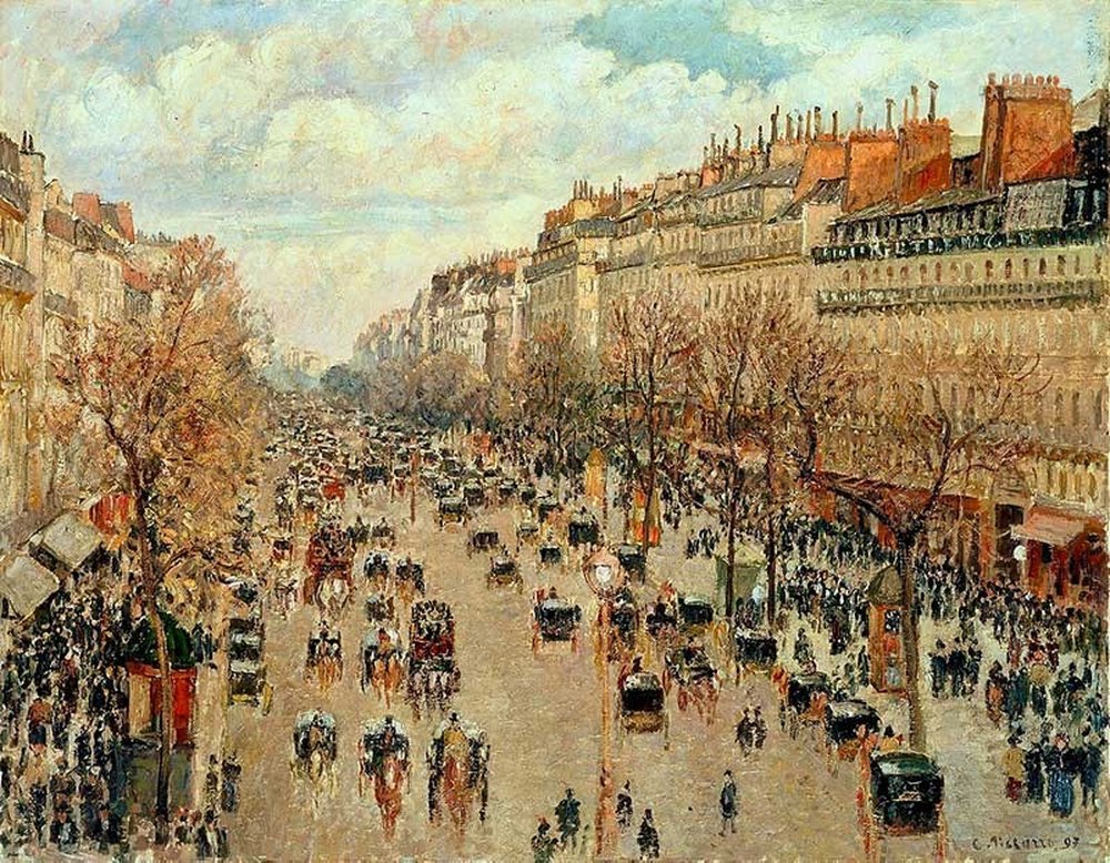 Barışçıl, Anarşist, İşçi Savunucusu Bir Ressam: Camille Pisarro Montmarte Bulvari min