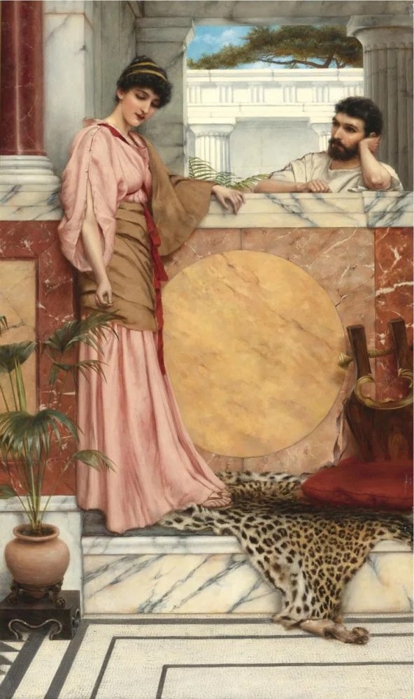 Estetiğin ressamı: John William Godward Cevap Beklerken min