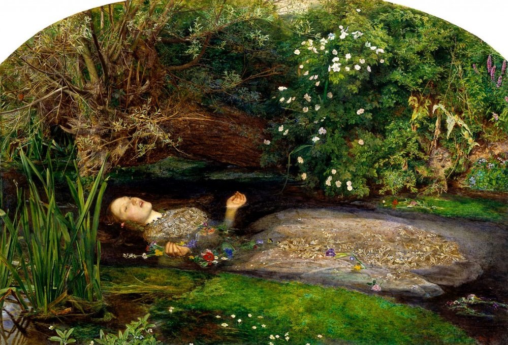 Modellikten Ressamlığa, Elizabeth Siddal’ın Trajik Öyküsü John Everett Millais Ophelia 1851 1852 Tate Britain Muzesi min