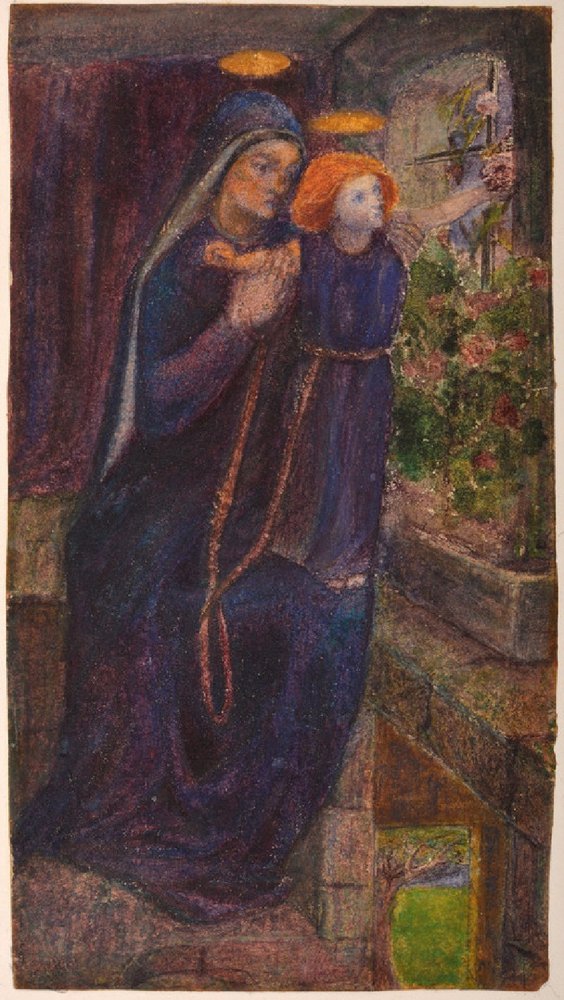 Modellikten Ressamlığa, Elizabeth Siddal’ın Trajik Öyküsü Madonna ve Cocuk 1850 1862 arasi min