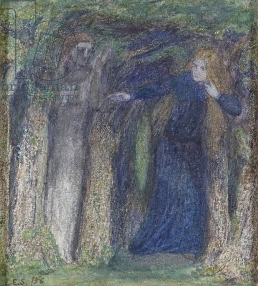 Modellikten Ressamlığa, Elizabeth Siddal’ın Trajik Öyküsü Perili Orman 1856 min
