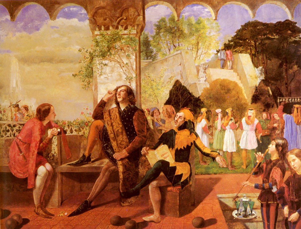 Modellikten Ressamlığa, Elizabeth Siddal’ın Trajik Öyküsü Walter Howell Deverell On Ikinci Gece Sahne II 1850 min