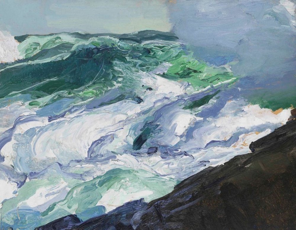 Kent Yaşamının Gerçekçi Ressamları: Ashcan Okulu ve Sekizli George Wesley Bellows Su Akintisi 1913 381 x 495 cm. min