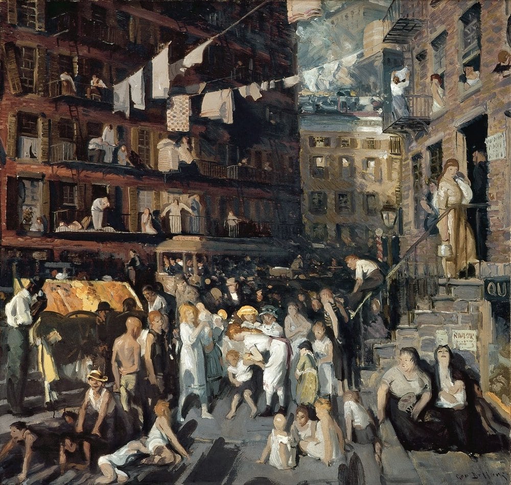 Kent Yaşamının Gerçekçi Ressamları: Ashcan Okulu ve Sekizli George Wesley Bellows Ucurum Sakinleri 1913 Los Angeles County Sanat Muzesi min