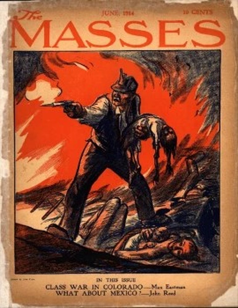 Kent Yaşamının Gerçekçi Ressamları: Ashcan Okulu ve Sekizli John Sloan Masses Dergisi Kapak Illustrasyonu 1914 min