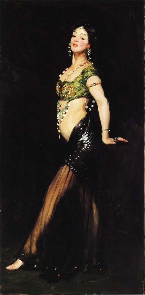 Robert Henri Salome 1909 Ringling Sanat Muzesi tuval uzerine yagli boya 196.9 x 94 cm min